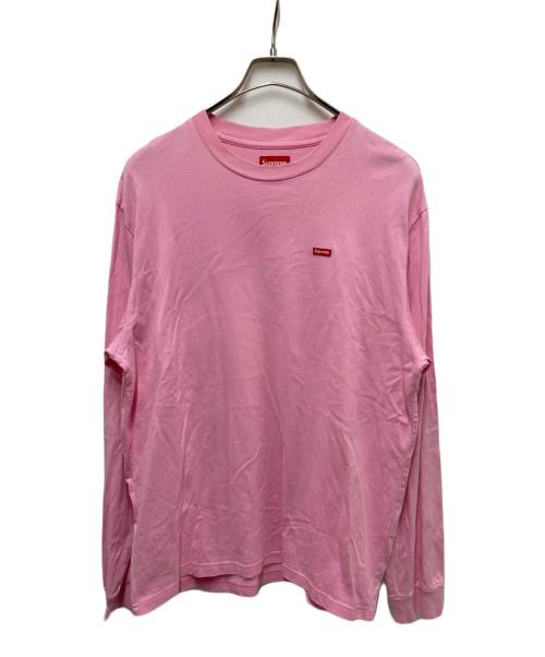 SUPREME（シュプリーム）Supreme (シュプリーム) Small Box L/S ピンク サイズ:Sの古着・服飾アイテム