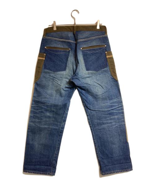 COMME des GARCONS JUNYA WATANABE MAN（コム デ ギャルソン ジュンヤ ワタナベ マン）COMME des GARCONS JUNYA WATANABE MAN (コム デ ギャルソン ジュンヤ ワタナベ マン) パッチ切替ダブルニーデニム インディゴ サイズ:Sの古着・服飾アイテム