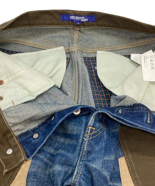 COMME des GARCONS JUNYA WATANABE MAN（コム デ ギャルソン ジュンヤ ワタナベ マン）COMME des GARCONS JUNYA WATANABE MAN (コム デ ギャルソン ジュンヤ ワタナベ マン) パッチ切替ダブルニーデニム インディゴ サイズ:Sの古着・服飾アイテム
