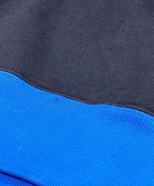 TAKAHIROMIYASHITA TheSoloIst.（タカヒロミヤシタ ザソロイスト）TAKAHIROMIYASHITA TheSoloIst. (タカヒロミヤシタ ザソロイスト) oversized bicolor hoodie ネイビー サイズ:46の古着・服飾アイテム