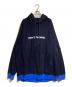 TAKAHIROMIYASHITA TheSoloIst.（タカヒロミヤシタ ザソロイスト）の古着「oversized bicolor hoodie」｜ネイビー