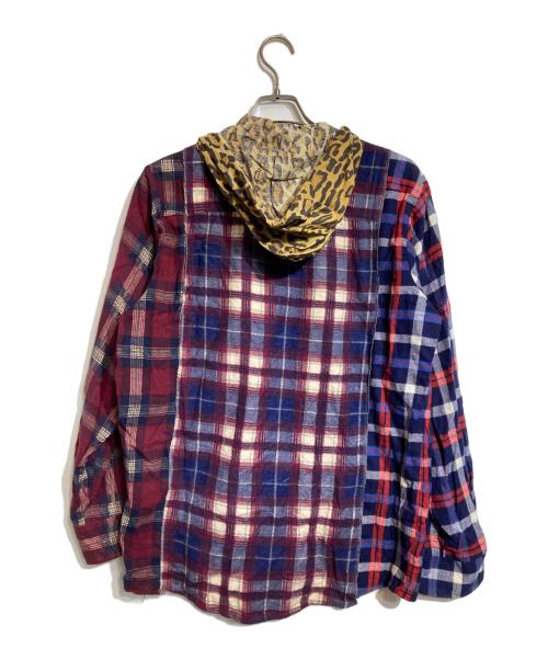 TAKAHIROMIYASHITA TheSoloIst.（タカヒロミヤシタ ザソロイスト）TAKAHIROMIYASHITA TheSoloIst. (タカヒロミヤシタ ザソロイスト) 再構築フードネルシャツ レッド サイズ:FREEの古着・服飾アイテム