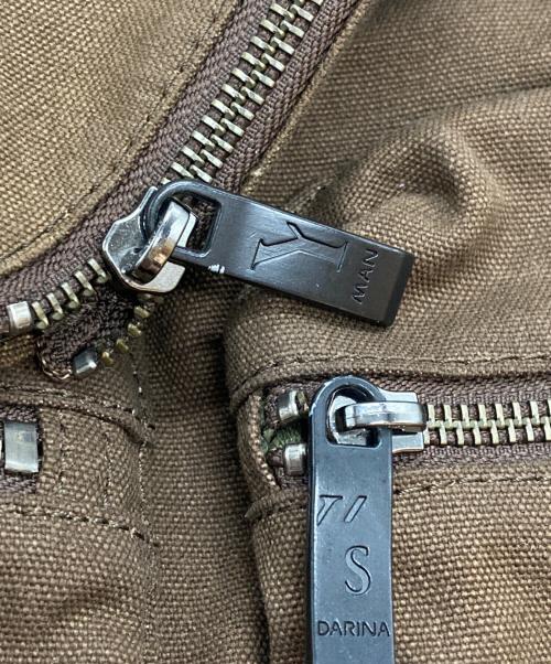 Y's MANDARINA（ワイズマンダリーナ）Y's MANDARINA (ワイズマンダリーナ) キャンバスショルダーバッグ ブラウンの古着・服飾アイテム