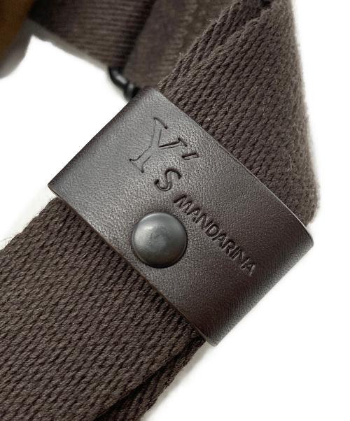 Y's MANDARINA（ワイズマンダリーナ）Y's MANDARINA (ワイズマンダリーナ) キャンバスショルダーバッグ ブラウンの古着・服飾アイテム