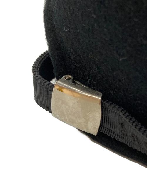 sacai（サカイ）sacai (サカイ) モーディング 成形 ウール キャップ ブラックの古着・服飾アイテム