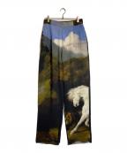 STELLA McCARTNEYステラマッカートニー）の古着「ホースプリントイージーパンツ」｜ブルー×ブラウン