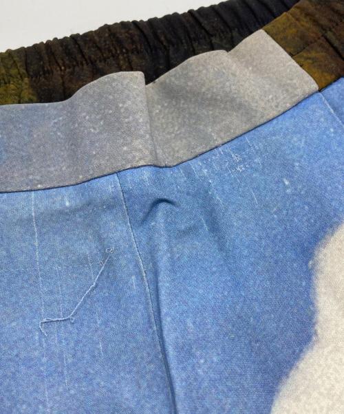 STELLA McCARTNEY（ステラマッカートニー）STELLA McCARTNEY (ステラマッカートニー) ホースプリントイージーパンツ ブルー×ブラウン サイズ:42の古着・服飾アイテム