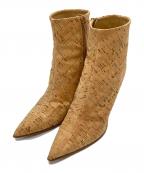 MM6 Maison Margielaエムエムシックスメゾンマルジェラ）の古着「コルクショートブーツ」｜ベージュ