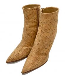 MM6 Maison Margiela（エムエムシックスメゾンマルジェラ）の古着「コルクショートブーツ」｜ベージュ