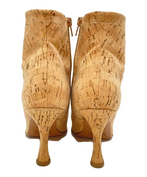 MM6 Maison Margiela（エムエムシックスメゾンマルジェラ）MM6 Maison Margiela (エムエムシックスメゾンマルジェラ) コルクショートブーツ ベージュ サイズ:37の古着・服飾アイテム