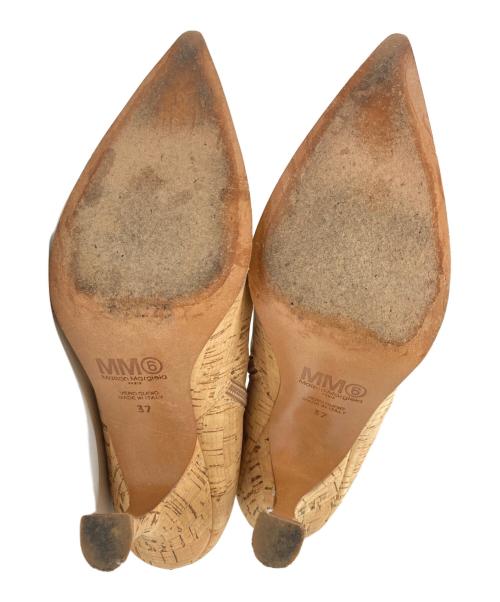 MM6 Maison Margiela（エムエムシックスメゾンマルジェラ）MM6 Maison Margiela (エムエムシックスメゾンマルジェラ) コルクショートブーツ ベージュ サイズ:37の古着・服飾アイテム