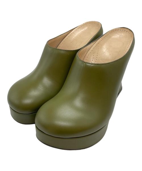 LOEWE（ロエベ）LOEWE (ロエベ) TERRA WEDGE CLOG カーキ サイズ:37の古着・服飾アイテム