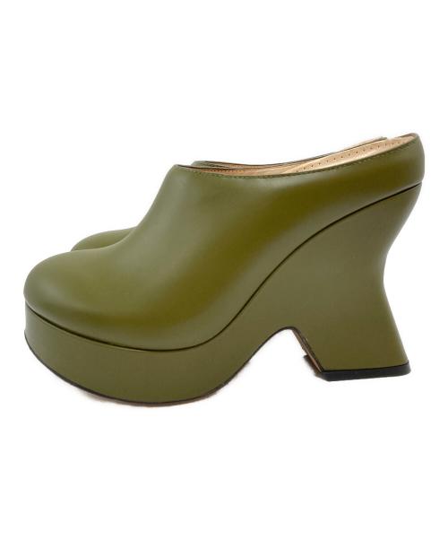LOEWE（ロエベ）LOEWE (ロエベ) TERRA WEDGE CLOG カーキ サイズ:37の古着・服飾アイテム