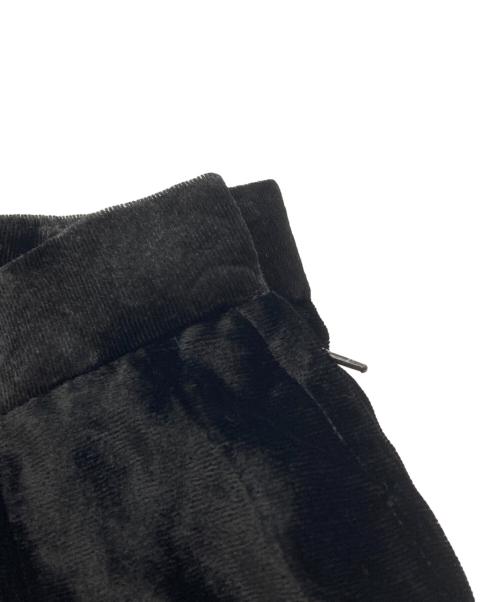 JUNYA WATANABE COMME des GARCONS MAN PINK（ジュンヤワタナベ コムデギャルソンマン ピンク）JUNYA WATANABE COMME des GARCONS MAN PINK (ジュンヤワタナベ コムデギャルソンマン ピンク) ベロア切替レースフリルスカート ブラック サイズ:Sの古着・服飾アイテム