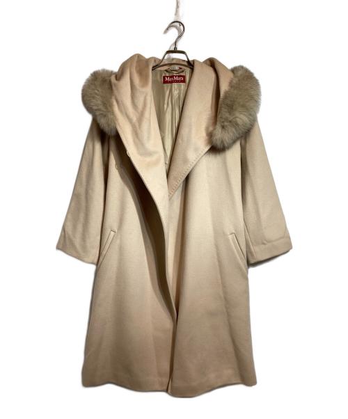Max Mara Studio（マックスマーラ ストゥディオ）Max Mara Studio (マックスマーラ ストゥディオ) ウールガウンコート ベージュ サイズ:42の古着・服飾アイテム