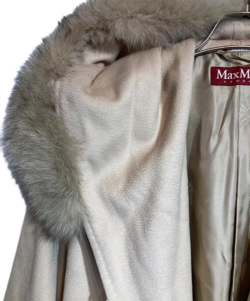 Max Mara Studio（マックスマーラ ストゥディオ）Max Mara Studio (マックスマーラ ストゥディオ) ウールガウンコート ベージュ サイズ:42の古着・服飾アイテム