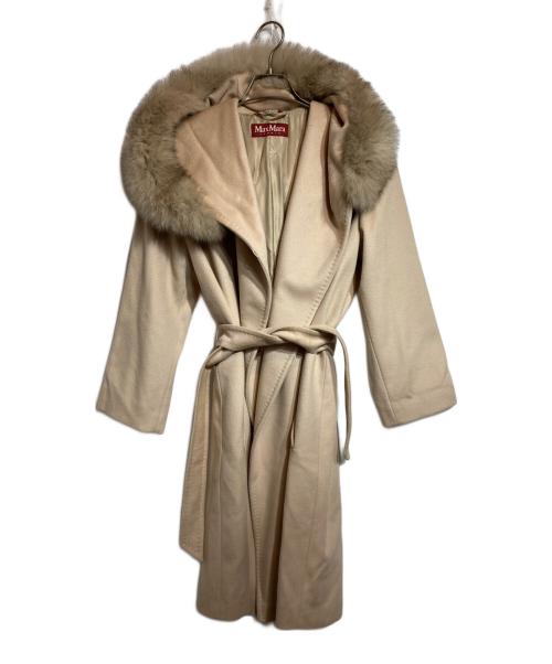 Max Mara Studio（マックスマーラ ストゥディオ）Max Mara Studio (マックスマーラ ストゥディオ) ウールガウンコート ベージュ サイズ:42の古着・服飾アイテム