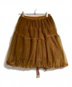 COMME des GARCONSコムデギャルソン）の古着「チュールバルーンスカート」｜ブラウン