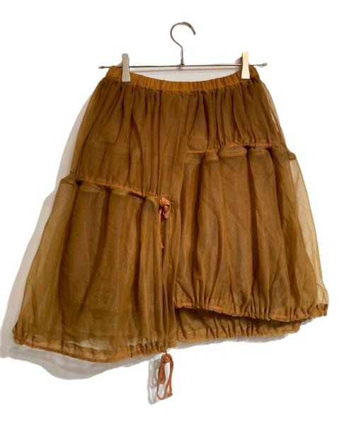 COMME des GARCONS（コムデギャルソン）COMME des GARCONS (コムデギャルソン) チュールバルーンスカート ブラウン サイズ:Ｍの古着・服飾アイテム