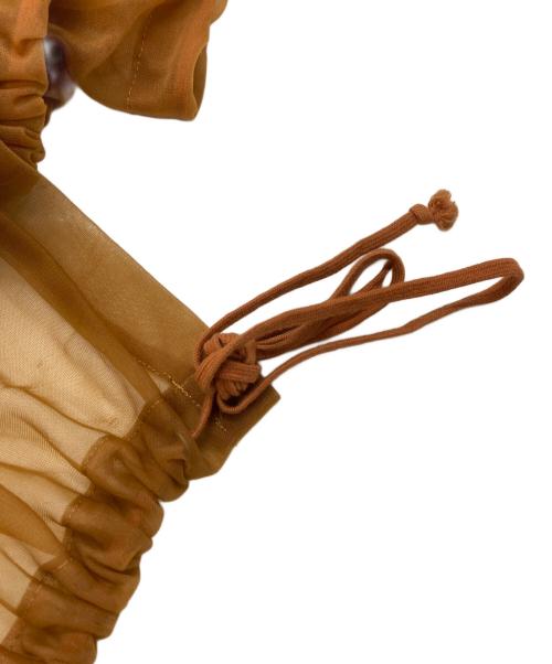 COMME des GARCONS（コムデギャルソン）COMME des GARCONS (コムデギャルソン) チュールバルーンスカート ブラウン サイズ:Ｍの古着・服飾アイテム