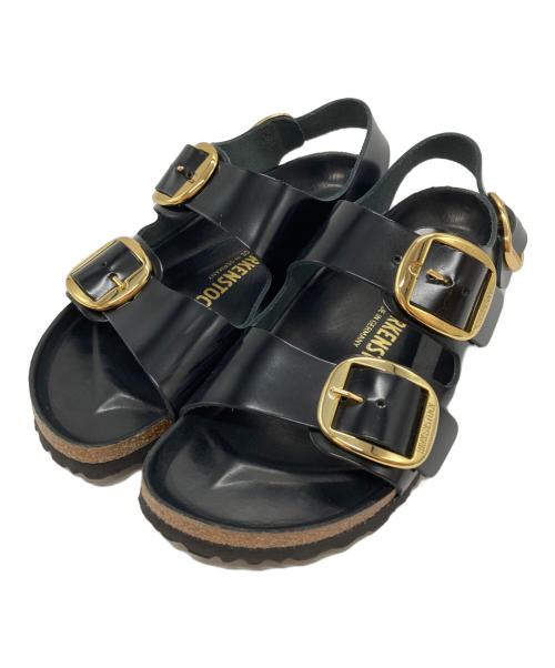 BIRKENSTOCK（ビルケンシュトック）BIRKENSTOCK (ビルケンシュトック) MILANO BIG BUCKLE ブラック サイズ:39の古着・服飾アイテム