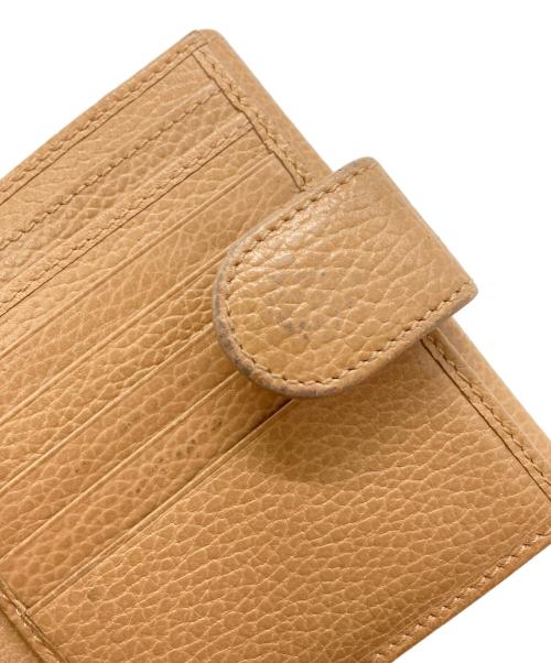 GUCCI（グッチ）GUCCI (グッチ) インターロッキングコンパクトウォレット ベージュの古着・服飾アイテム