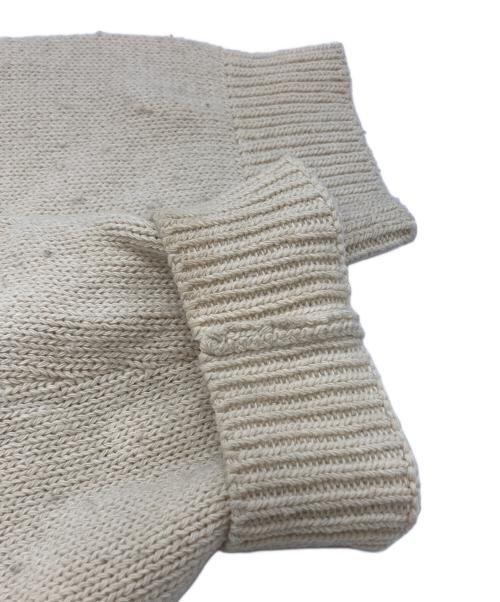 doublet（ダブレット）doublet (ダブレット) RECYCLE WOOL CABLE CARDIGAN/リサイクルウールケーブルカーディガン ベージュ サイズ:Lの古着・服飾アイテム