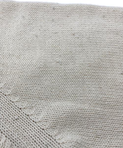 doublet（ダブレット）doublet (ダブレット) RECYCLE WOOL CABLE CARDIGAN/リサイクルウールケーブルカーディガン ベージュ サイズ:Lの古着・服飾アイテム