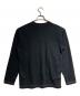 COMME des GARCONS HOMME (コムデギャルソン オム) ラメステッチパッチワークL/S Tee/Metallic-thread stitched patchwork ブラック サイズ:ｰ：20000円