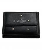 JIMMY CHOOジミーチュウ）の古着「スタースタッズ3つ折り財布」｜ブラック
