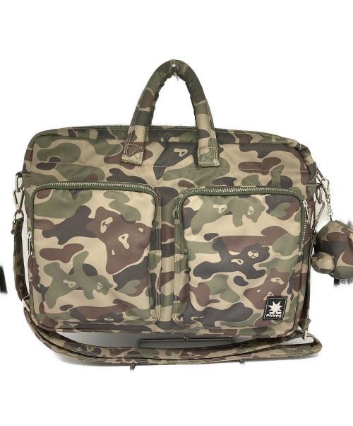 PHYSICAL EDUCATION DEPARTMEN（-）PHYSICAL EDUCATION DEPARTMEN (-) ベアキーリングナイロンマルチポケットクロスバッグ オリーブの古着・服飾アイテム