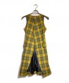 NEMETHネメス）の古着「ティアードロングドレス」｜イエロー