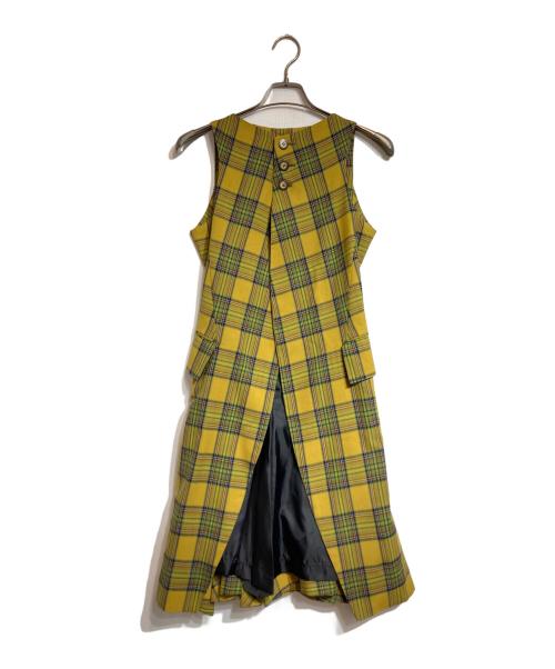 NEMETH（ネメス）Nemeth (ネメス) ティアードロングドレス イエロー サイズ:Mの古着・服飾アイテム