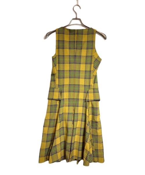 NEMETH（ネメス）Nemeth (ネメス) ティアードロングドレス イエロー サイズ:Mの古着・服飾アイテム