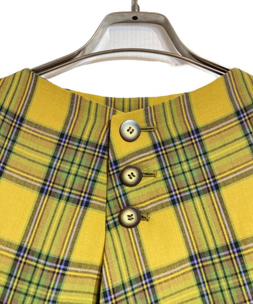 NEMETH（ネメス）Nemeth (ネメス) ティアードロングドレス イエロー サイズ:Mの古着・服飾アイテム