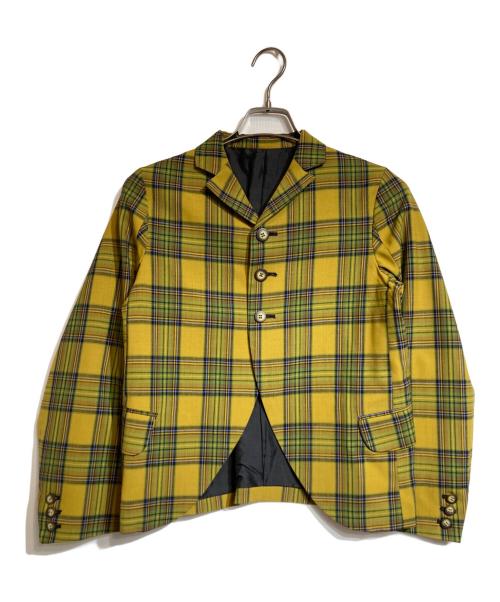 NEMETH（ネメス）Nemeth (ネメス) チェックジャケット イエロー×グリーン サイズ:SSの古着・服飾アイテム