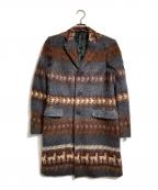 MIU MIUミュウミュウ）の古着「モヘヤウールブレンドコート」｜ブラウン