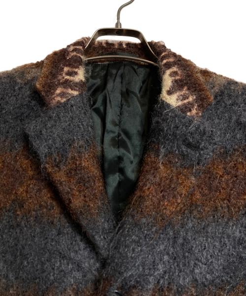 MIU MIU（ミュウミュウ）MIU MIU (ミュウミュウ) モヘヤウールブレンドコート ブラウン サイズ:44の古着・服飾アイテム