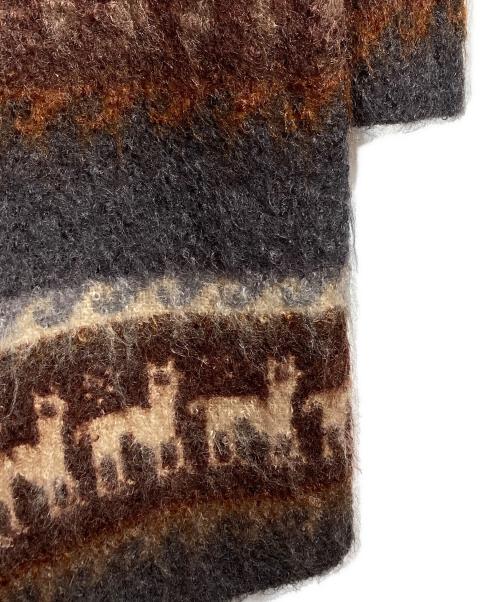 MIU MIU（ミュウミュウ）MIU MIU (ミュウミュウ) モヘヤウールブレンドコート ブラウン サイズ:44の古着・服飾アイテム