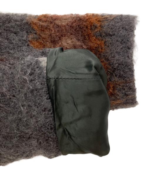 MIU MIU（ミュウミュウ）MIU MIU (ミュウミュウ) モヘヤウールブレンドコート ブラウン サイズ:44の古着・服飾アイテム