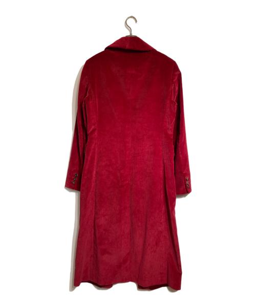 COMME des GARCONS HOMME PLUS（コムデギャルソンオムプリュス）COMME des GARCONS HOMME PLUS (コムデギャルソンオムプリュス) コーデュロイロングジャケット レッド サイズ:Sの古着・服飾アイテム