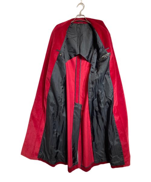 COMME des GARCONS HOMME PLUS（コムデギャルソンオムプリュス）COMME des GARCONS HOMME PLUS (コムデギャルソンオムプリュス) コーデュロイロングジャケット レッド サイズ:Sの古着・服飾アイテム