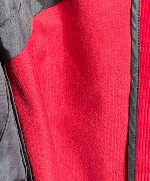 COMME des GARCONS HOMME PLUS（コムデギャルソンオムプリュス）COMME des GARCONS HOMME PLUS (コムデギャルソンオムプリュス) コーデュロイロングジャケット レッド サイズ:Sの古着・服飾アイテム