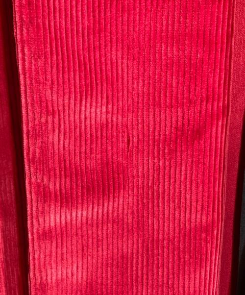 COMME des GARCONS HOMME PLUS（コムデギャルソンオムプリュス）COMME des GARCONS HOMME PLUS (コムデギャルソンオムプリュス) コーデュロイロングジャケット レッド サイズ:Sの古着・服飾アイテム