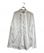 BLACK COMME des GARCONSブラックコムデギャルソン）の古着「エステルフリルデザインシャツ」｜ホワイト