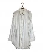 ANN DEMEULEMEESTERアンドゥムルメステール）の古着「オーバーサイズシースルーシャツ」｜ホワイト