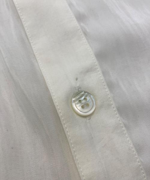 ANN DEMEULEMEESTER（アンドゥムルメステール）ANN DEMEULEMEESTER (アンドゥムルメステール) オーバーサイズシースルーシャツ ホワイト サイズ:Ｓの古着・服飾アイテム