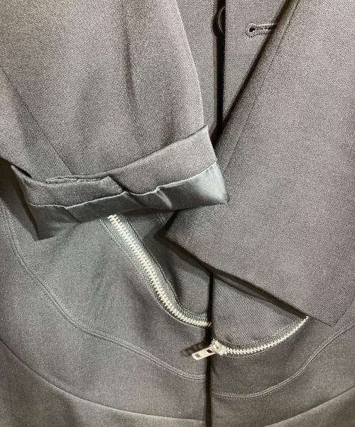 COMME des GARCONS HOMME PLUS（コムデギャルソンオムプリュス）COMME des GARCONS HOMME PLUS (コムデギャルソンオムプリュス) ジップデザイン2Bジャケット ブラック サイズ:Ｓの古着・服飾アイテム