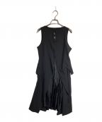 NEMETHネメス）の古着「スリーブレスワンピースコート」｜ブラック