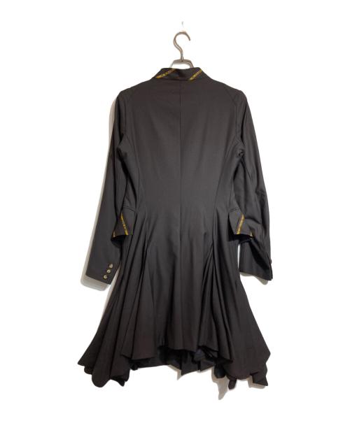 NEMETH（ネメス）NEMETH (ネメス) ティアードデザインワンピースコート ブラウン サイズ:Mの古着・服飾アイテム